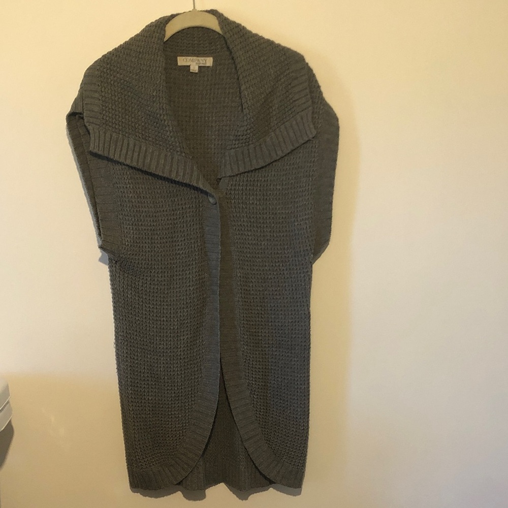 Coldwater Creek Charcoal Cardigan Sweater